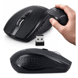 Mysz optyczna bezprzewodowa MXHM-02 do komputera laptopa czarna