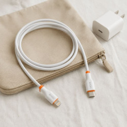 Kabel USB-C - Lightning PD iPhone VIDVIE 1m biały