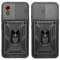 Etui pancerne CamShield Ring na telefon Samsung Galaxy XCover 7 5G czarne