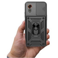 Etui pancerne CamShield Ring na telefon Samsung Galaxy XCover 7 5G czarne