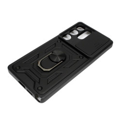 Etui pancerne CamShield Ring na telefon Samsung Galaxy S25 Ultra 5G czarne