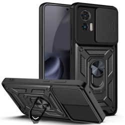 Etui Pancerne CAMSHIELD Ring na telefon motorola edge 30 neo 5G XT2245 czarne