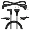 Kabel zasilający euro ósemka kątowy 1,5m 2 PIN przewód do RTV AGD audio video zasilaczy