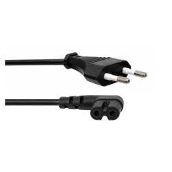 Kabel zasilający euro ósemka kątowy 1,5m 2 PIN - przewód do RTV AGD audio video | Sklep online