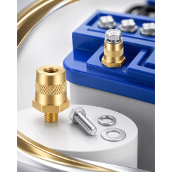 Klema adapter do akumulatora słupek M8 CN zestaw +/-