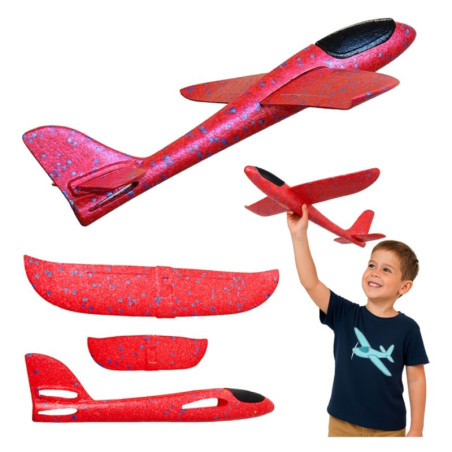 Samolot szybowiec styropianowy 47cm czerwony | zabawka dla dzieci | EPP
