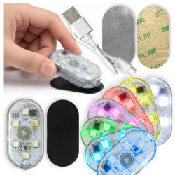 Lampka 6 LED RGB do samochodu bezprzewodowa