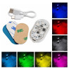 Lampka 6 LED RGB do samochodu bezprzewodowa