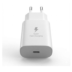 Ładowarka sieciowa USB Typ C USB-C PD Power Delivery QC 3.0 3,3A 18W SZYBKA biała