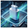 Ładowarka sieciowa USB Typ C USB-C PD Power Delivery QC 3.0 3,3A 18W SZYBKA biała