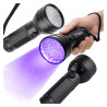 Latarka UV 51 LED 395nm aluminiowa czarna