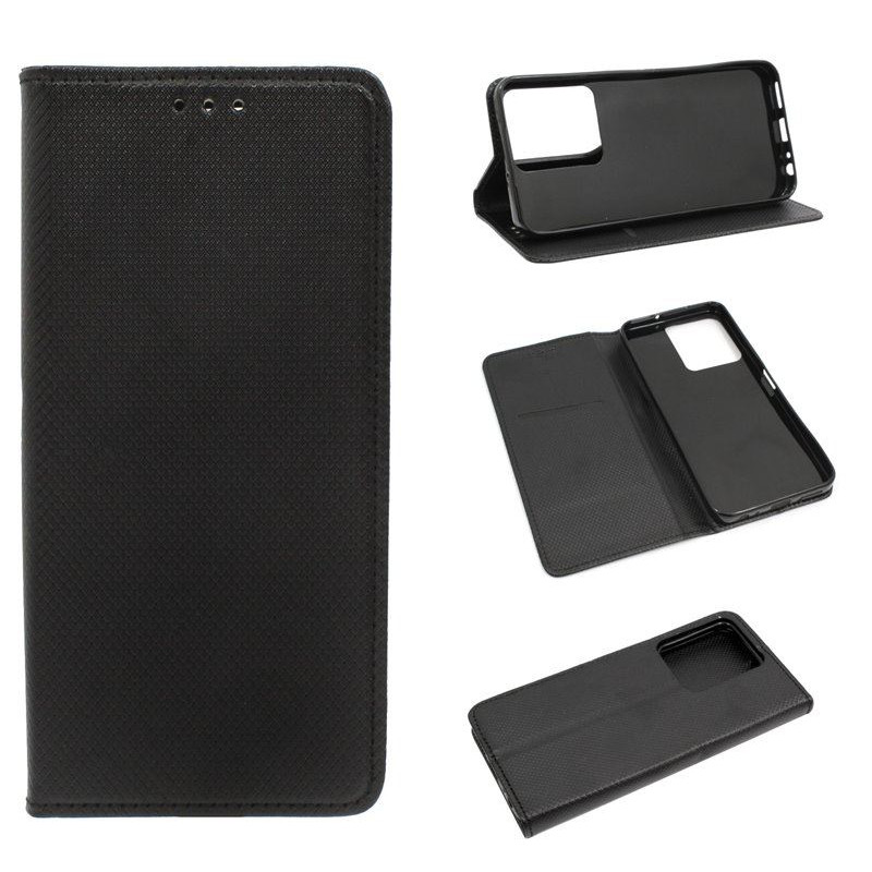 Etui Smart Magnet na telefon Vivo Y16 4G V2214 / Y02s czarne