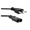 Kabel zasilający euro ósemka z wyłącznikiem 1,5m 2 PIN - przewód do RTV AGD audio video | Sklep online