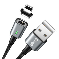 Kabel PC Lightning - USB do telefonu Apple iPhone 5 6 7 8 X 1M ELOUGH E05 3A przewód czarny
