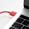 Kabel USB - iPhone Lightning Baseus Superior 2,4A 1m przewód wspierający szybkie ładowanie czerwony