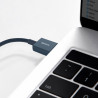 Kabel USB - iPhone Lightning Baseus Superior 2,4A 1m przewód wspierający szybkie ładowanie granatowy