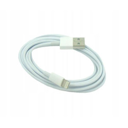 Kabel PC USB - Lightning do telefonu Apple iPhone 5 6 7 8 X iPad Air Mini 8-PIN Mini przewód 2m BIAŁY