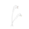Kabel PC USB - Lightning kątowy 90 stopni do telefonu Apple iPhone 5 tabletu iPad 4 iPad Mini 2,4A 8-PIN przewód 1m biały