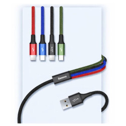 Kabel USB-A 4w1 Baseus - ładuj 4 urządzenia naraz