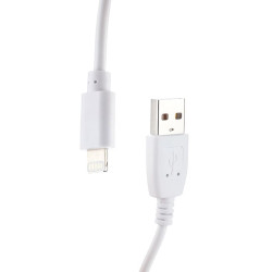 Kabel Lightning 50cm krótki do powerbanka - biały 2A