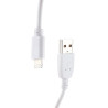 Kabel Lightning 50cm krótki do powerbanka - biały 2A