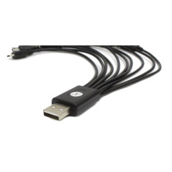 Kabel USB uniwersalny 10w1 do telefonu i tabletu czarny