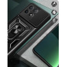 Etui Pancerne CAMSHIELD Ring na telefon Xiaomi POCO X6 Pro 5G / Redmi K70e 5G czarne