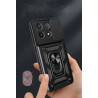 Etui Pancerne CAMSHIELD Ring na telefon Xiaomi POCO X6 Pro 5G / Redmi K70e 5G czarne