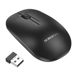 Myszka bezprzewodowa czarna BG14 do laptopa