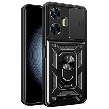 Etui pancerne CamShield Ring na telefon Realme C55 czarne