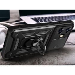 Etui pancerne CamShield Ring na telefon Realme C55 czarne