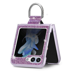 Etui Hard Case Bling na telefon Samsung Galaxy Z Flip 6 5G F741 / Galaxy Z Flip 7 FE 5G F761 fioletowe