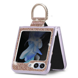 Etui Hard Case Bling na telefon Samsung Galaxy Z Flip 6 5G F741 / Galaxy Z Flip 7 FE 5G F761 złote