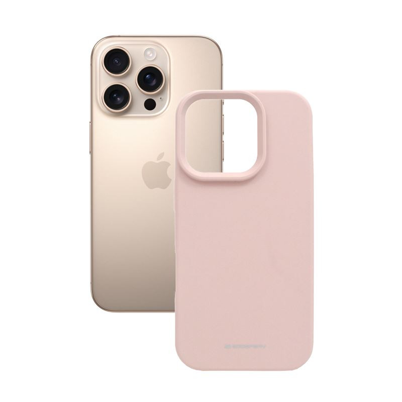 Etui Mercury SILICONE na telefon Apple iPhone 16 Pro A3293 różowe