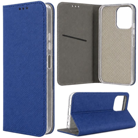 Etui Smart Magnet na telefon OPPO A6 4G / A6 5G / A6s 4G / A6s 5G / A6x 4G / A6x 5G / A6t 4G / A6t 5G / A6c 4G granatowe