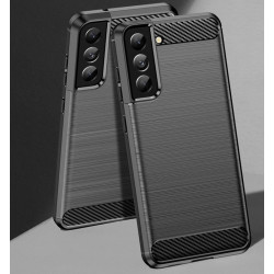 Etui Bumper Carbon Lux na telefon Samsung Galaxy S21 FE G990 czarne