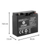 Akumulator bezobsługowy AGM SLA 12V 18Ah do UPS