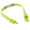 Kabel USB do Micro USB w kształcie bransoletki 22 cm USB-A zielony