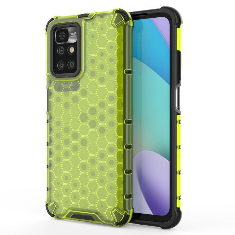 ETUI PANCERNE HONEYCOMB na telefon Xiaomi Redmi 10 21061119DG / Note 11 4G 2201117TY żółte