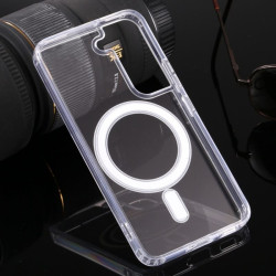 Etui MagSafe ACRYLIC na telefon Samsung Galaxy S22 S901 bezbarwne