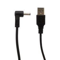 Kabel zasilający USB do ładowania DC 3.5x1,35 1m przewód kątowy wtyk okrągły