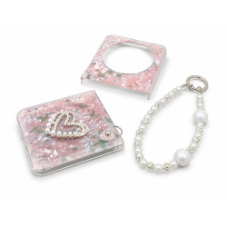 Etui Hard Case Heart na telefon nubia Flip 5G jasnoróżowe