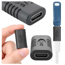 Adapter USB-C żeński na żeński - transfer 10Gb/s