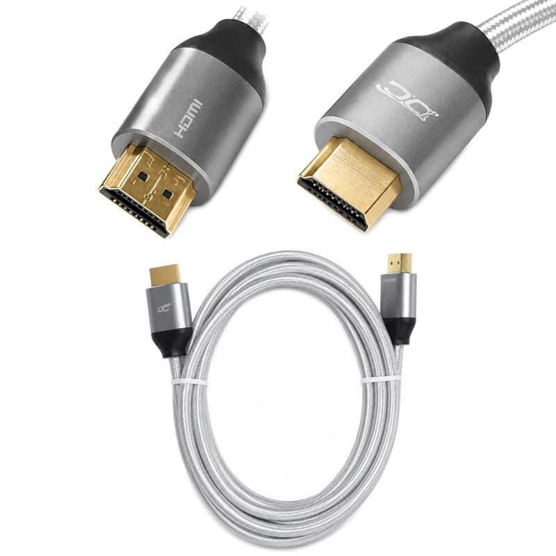 Kabel HDMI 2.1 8K 60Hz do PS5 Xbox 1.5m złote wtyki