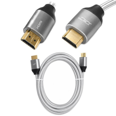 Kabel HDMI 2.1 8K 60Hz do PS5 Xbox 1.5m złote wtyki