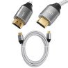Kabel HDMI 2.1 8K 5K Ultra HD Full HD 1.5m do PS5 Xbox złote wtyki