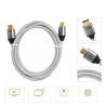 Kabel HDMI 2.1 8K 60Hz do PS5 Xbox 1.5m złote wtyki
