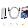 Kabel HDMI 2.1 8K 60Hz do PS5 Xbox 1.5m złote wtyki