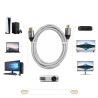 Kabel HDMI 2.1 8K 60Hz do PS5 Xbox 1.5m złote wtyki
