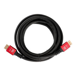 Kabel HDMI - HDMI 2.1 Full HD UHD 1080p 3D High Speed 4K Ready TV dekoder konsola PS5 Xbox laptop gold złote wtyki - przewód 3m